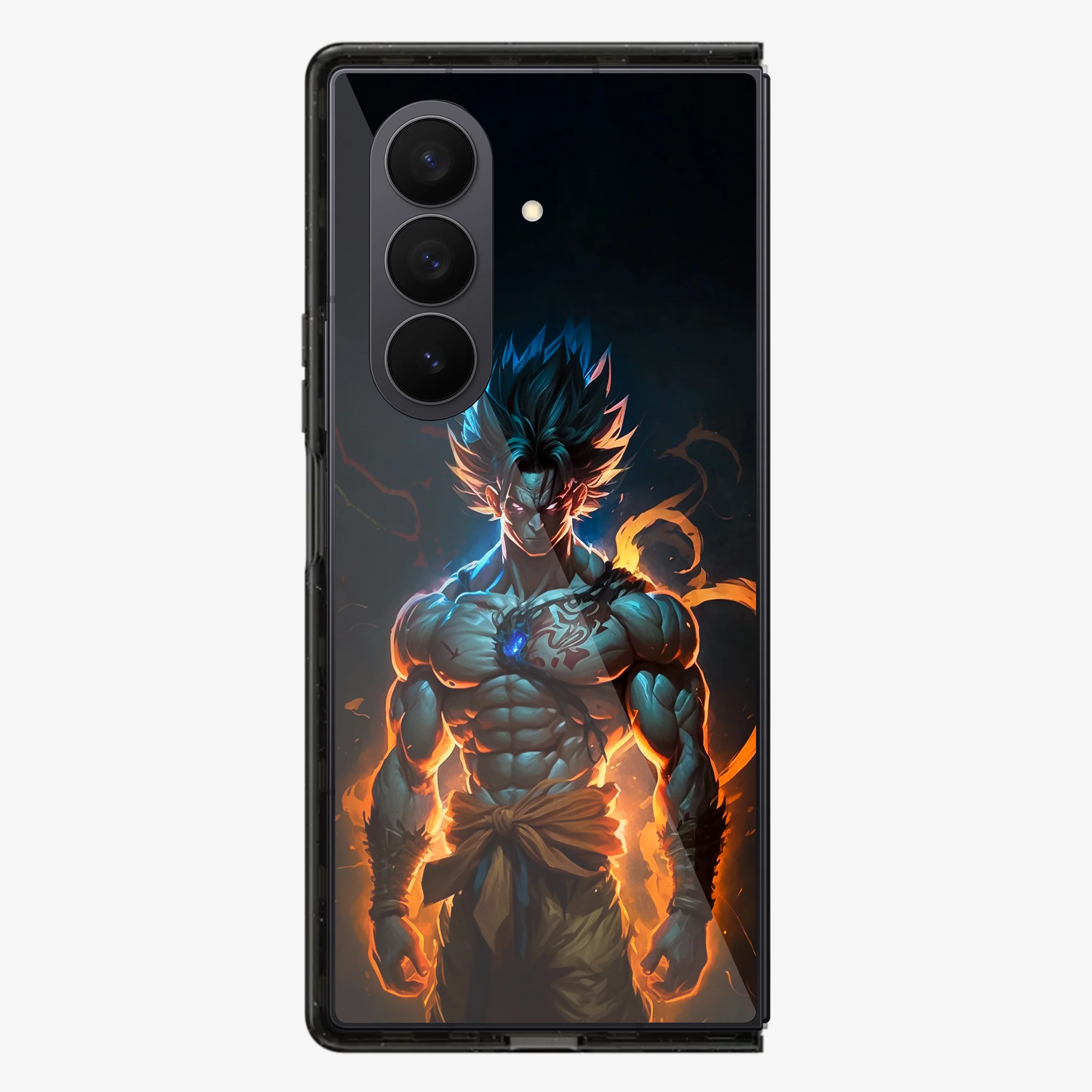 Anime Goku Ultra Instinct Phone Samsung Z Fold Phone Case - Image 3