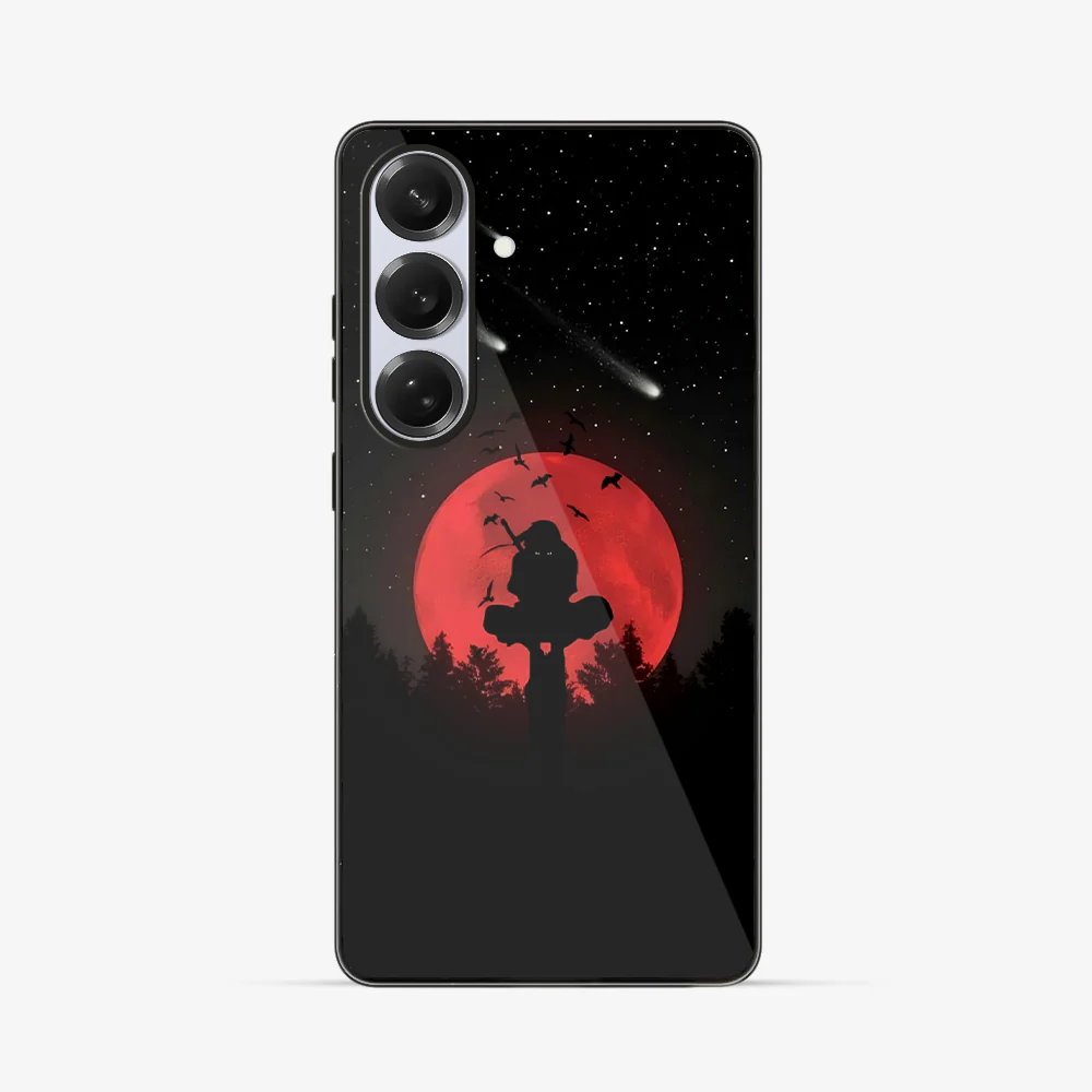 Anime Itachi Over a Moon Samsung Phone Case - Image 3