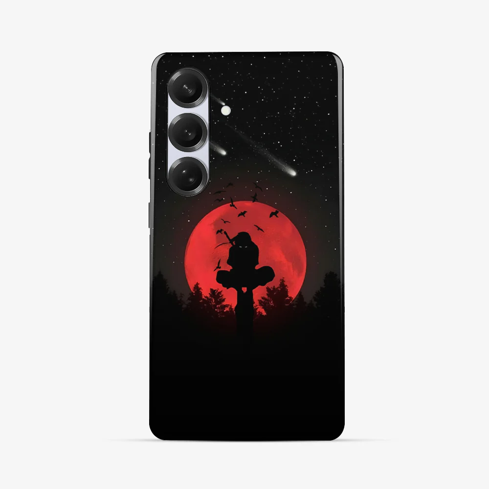 Anime Itachi Over a Moon Samsung Phone Case - Image 4