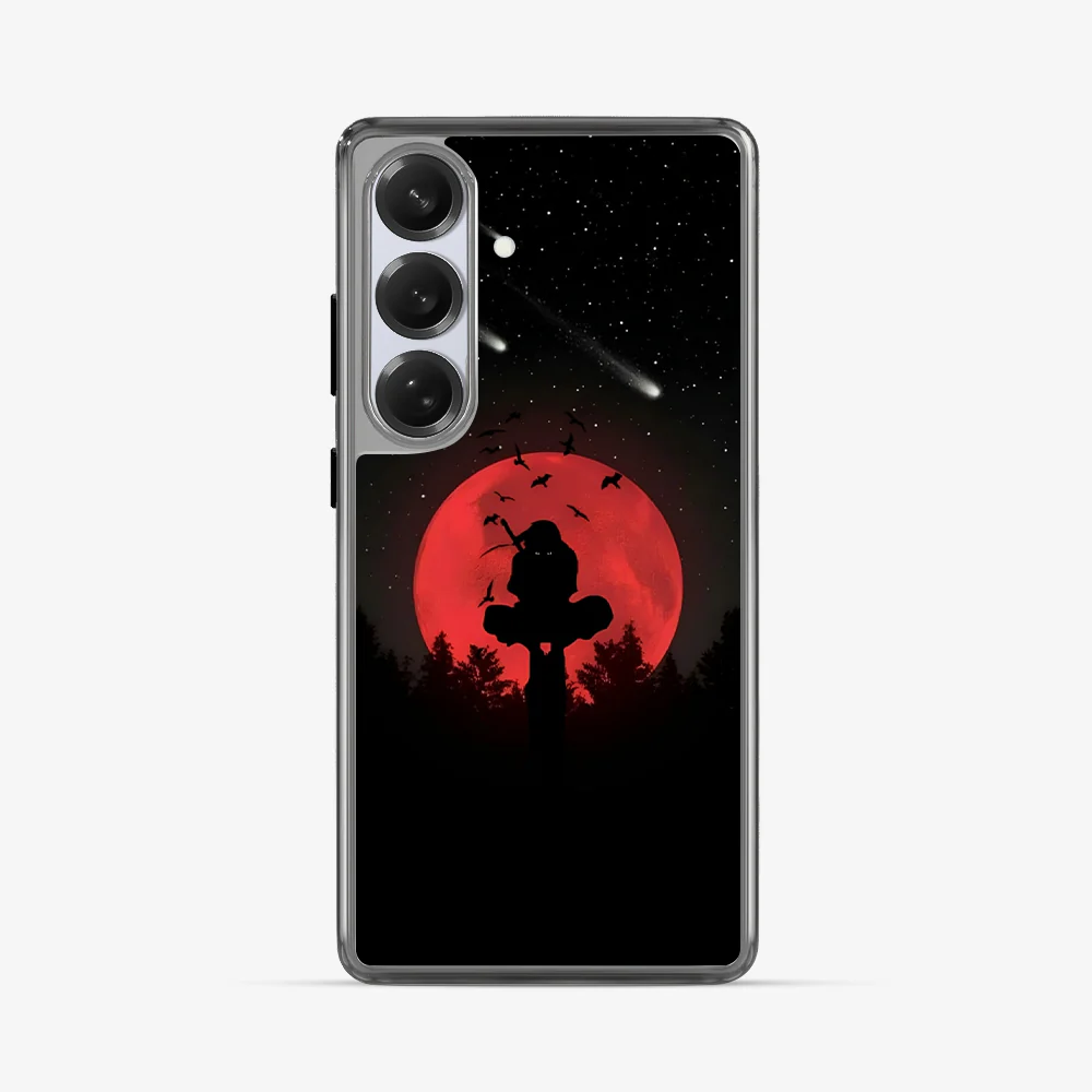 Anime Itachi Over a Moon Samsung Phone Case - Image 5