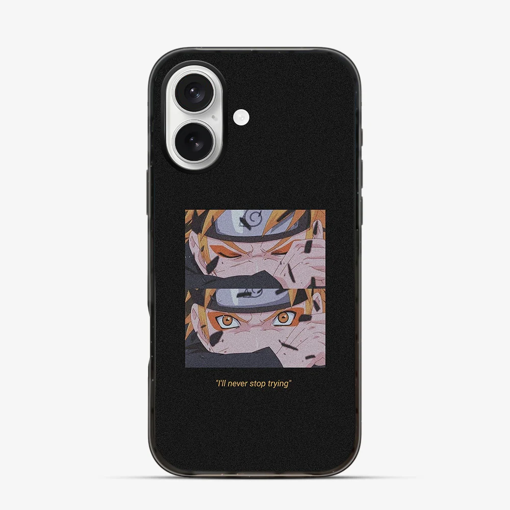 Anime Naruto Never Stop Trying iPhone 16 Case - Image 3