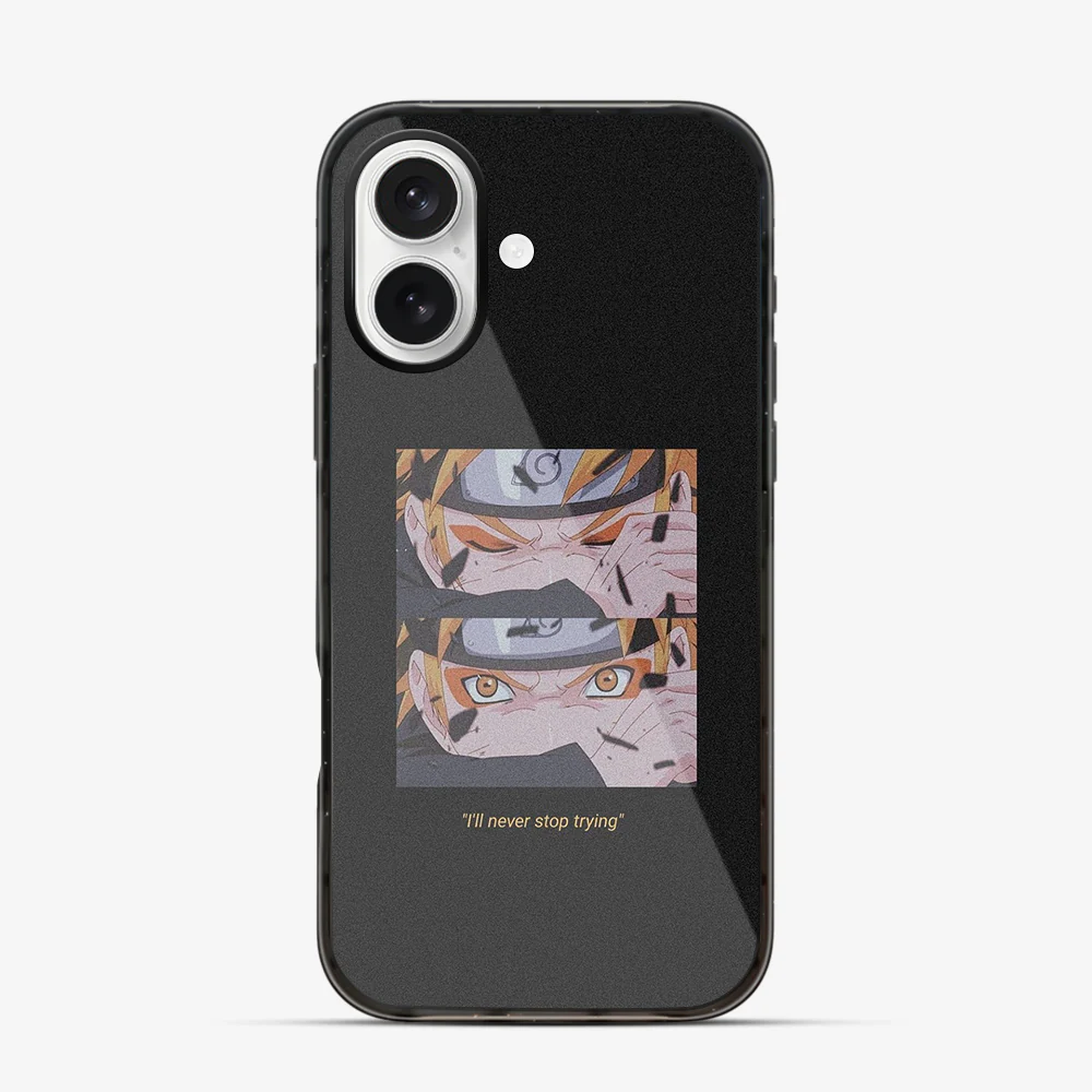 Anime Naruto Never Stop Trying iPhone 16 Case - Image 5