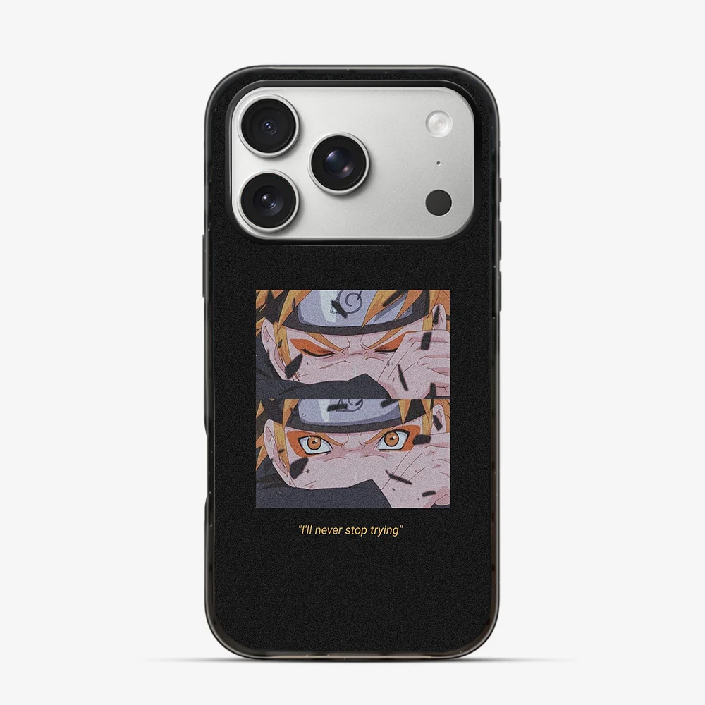 Anime Naruto Never Stop Trying iPhone 17 Pro Max Case - Image 3