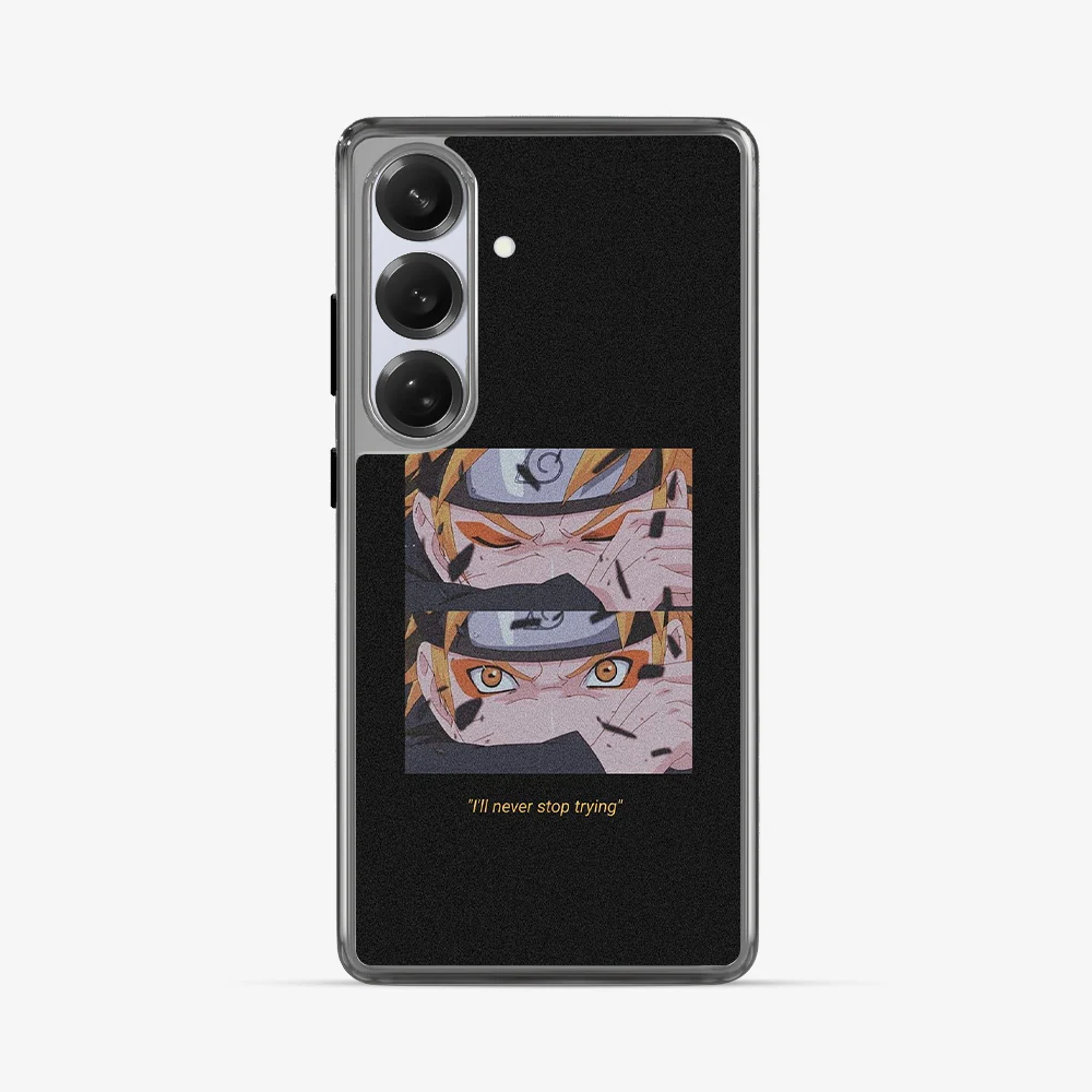 Anime Naruto Never Stop Trying Samsung Phone Case - Image 5
