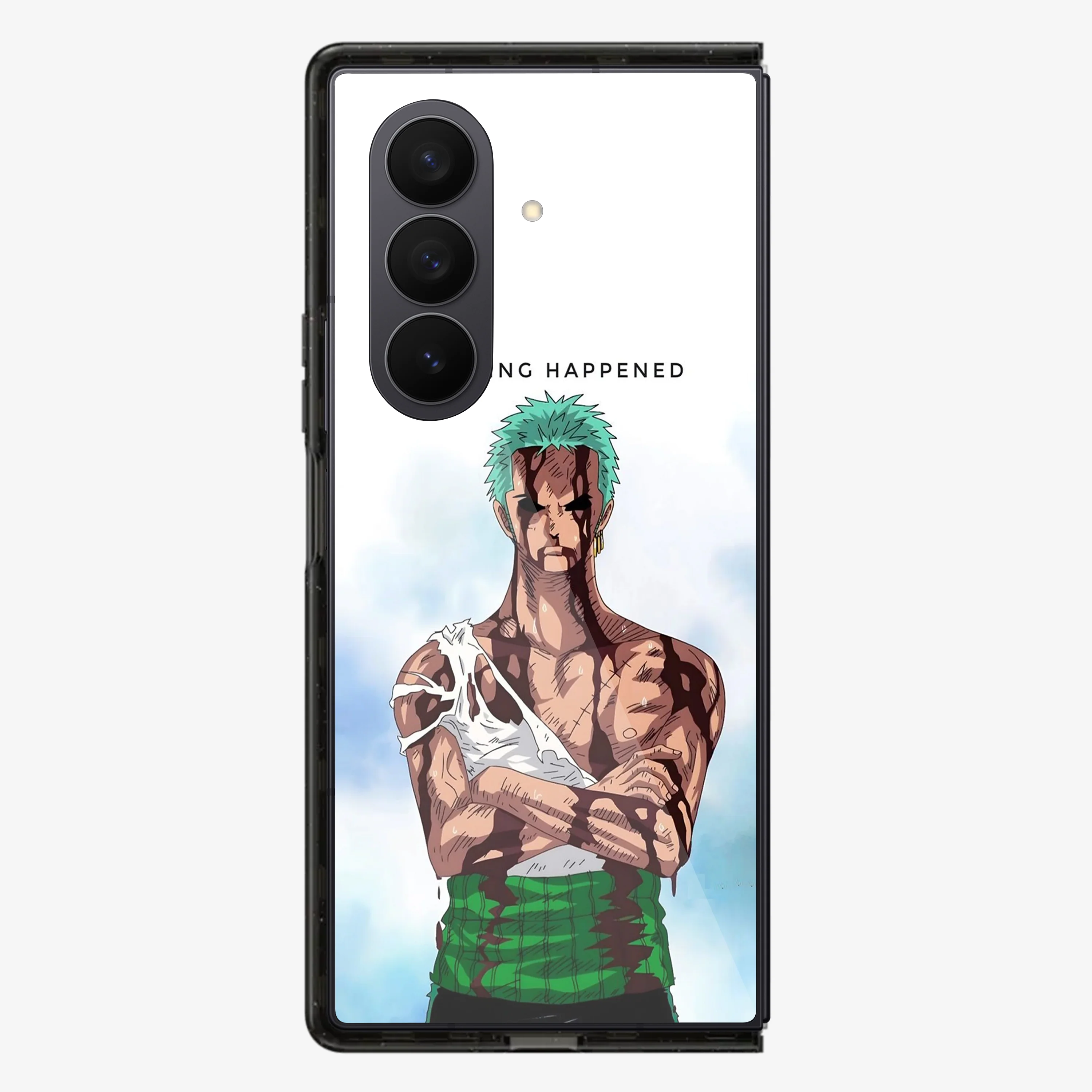 Anime Roronoa Zoro Phone Samsung Z Fold Phone Case - Image 3