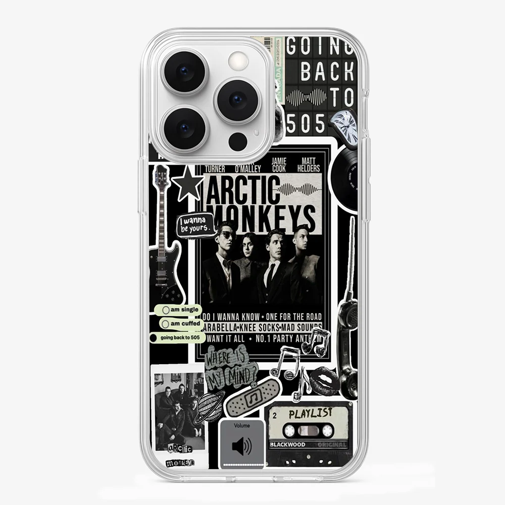 Arctic Monkeys Sticker Phone Case - Image 2