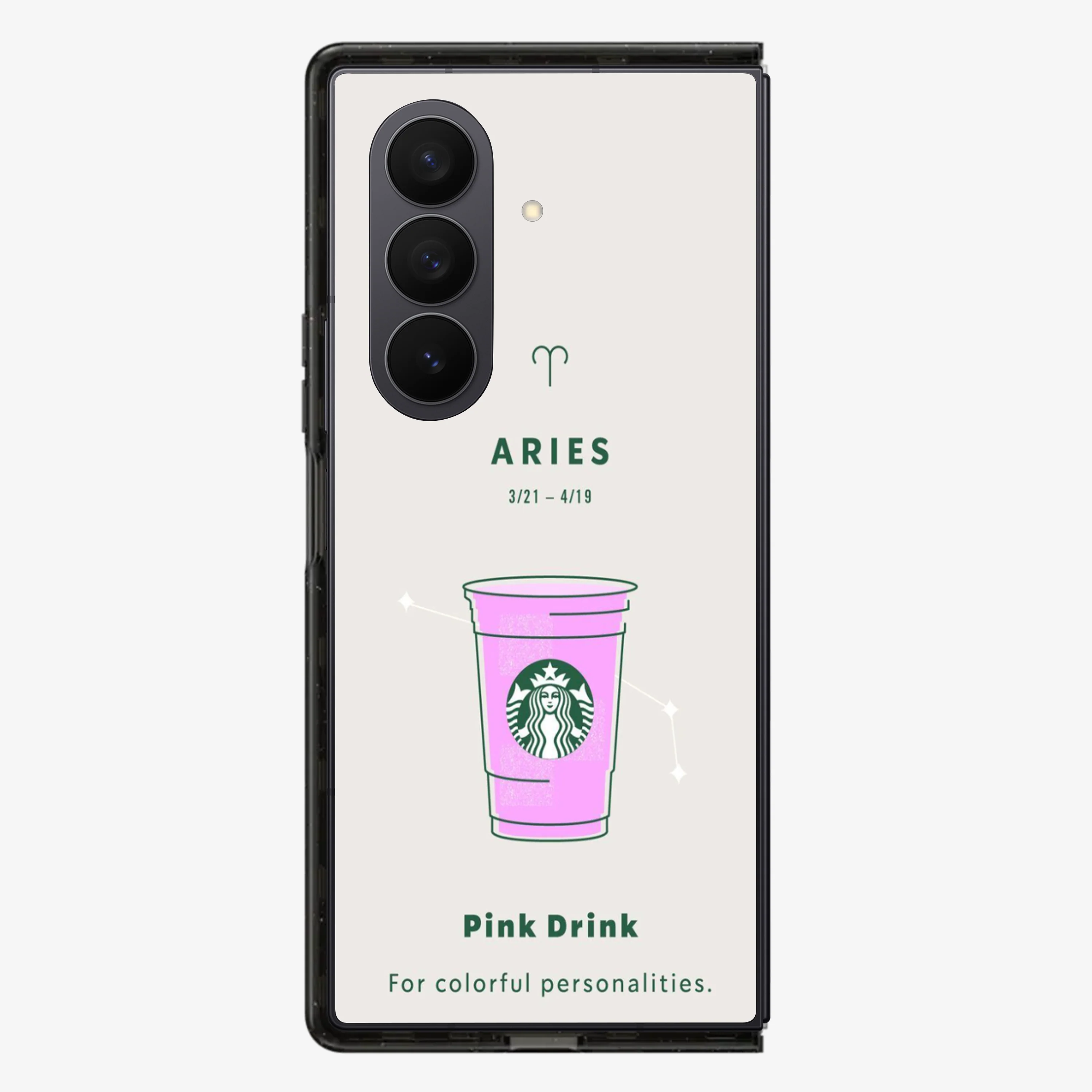 Aries | Starbucks Samsung Z Fold Phone Case - Image 2