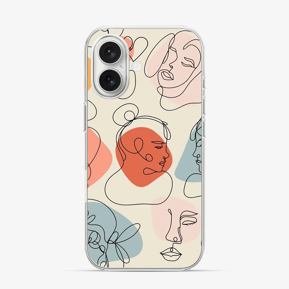 Art Design Face iPhone 16 Case - Image 2