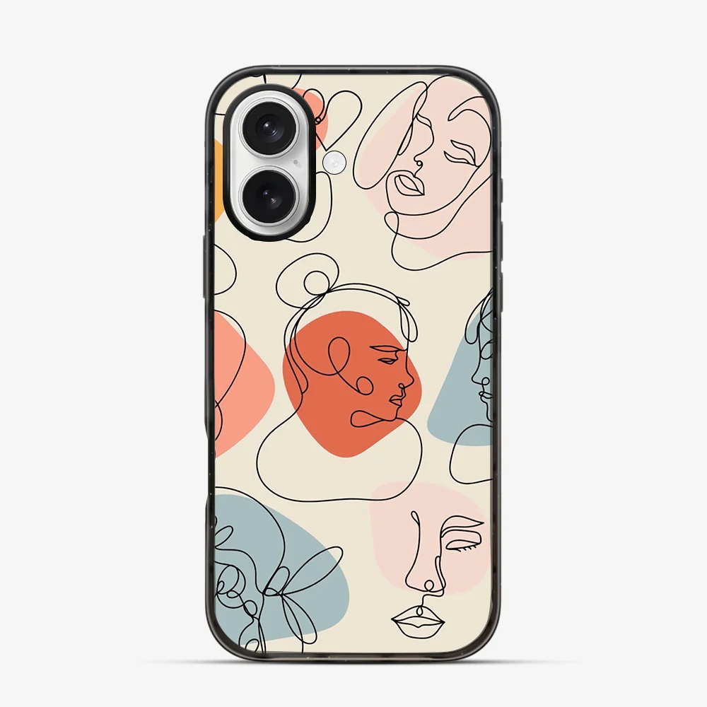 Art Design Face iPhone 16 Case - Image 3