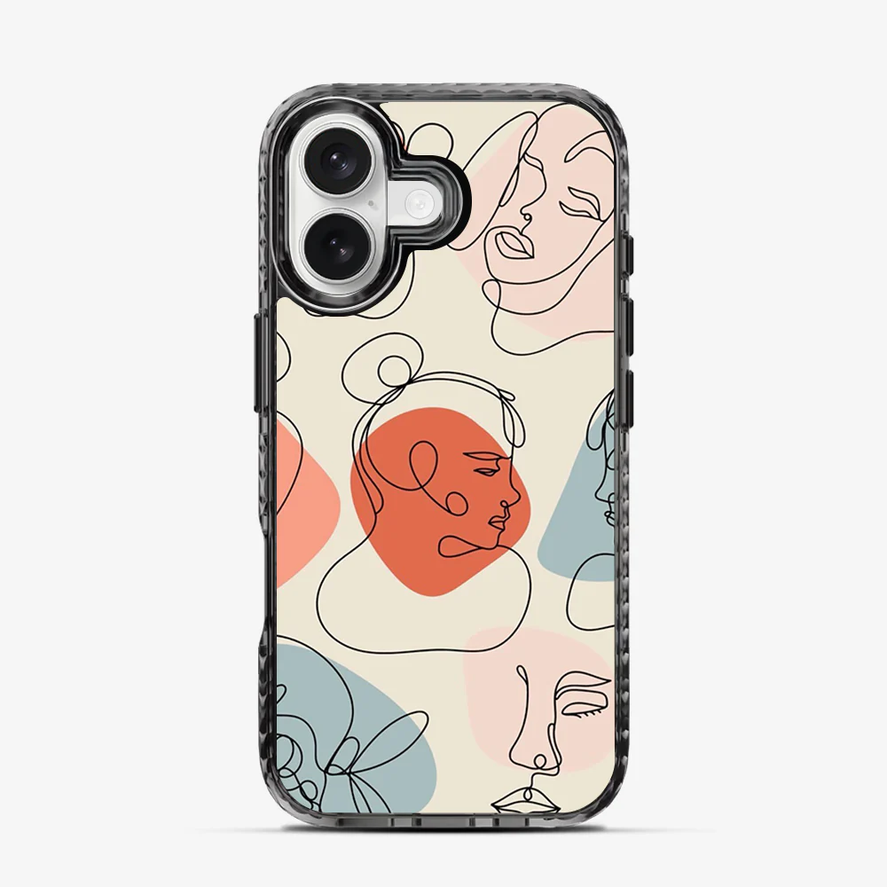 Art Design Face iPhone 16 Case - Image 4