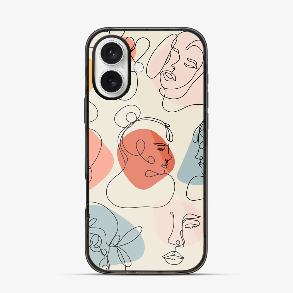 Art Design Face iPhone 16 Case - Image 5