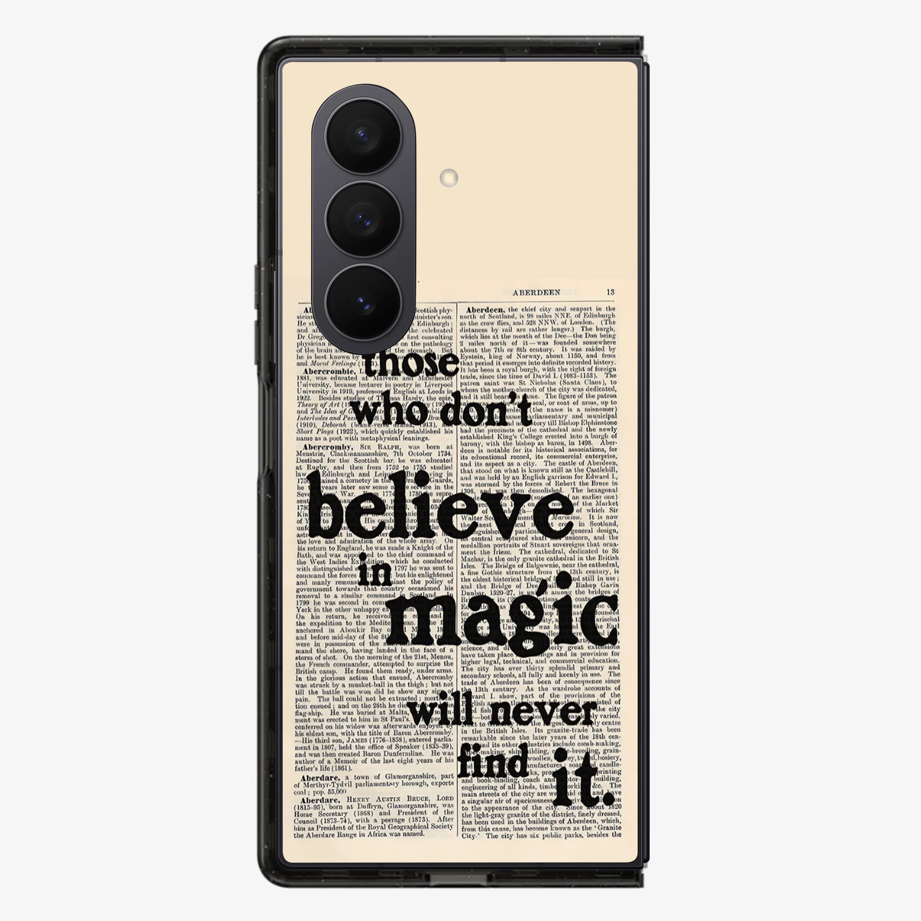 Believe in Magic Samsung Z Fold Phone Case - Image 2