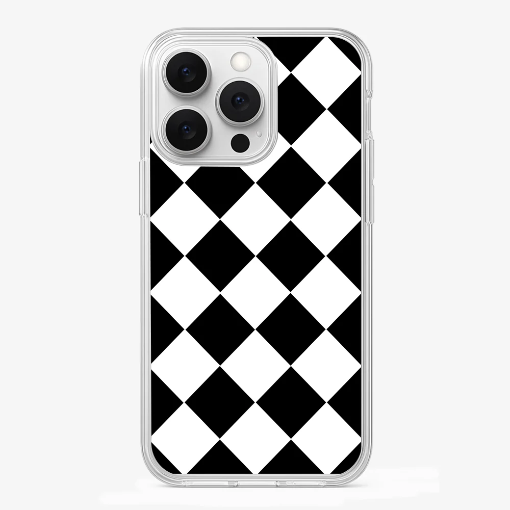 Black Checkered Phone Case - Image 2