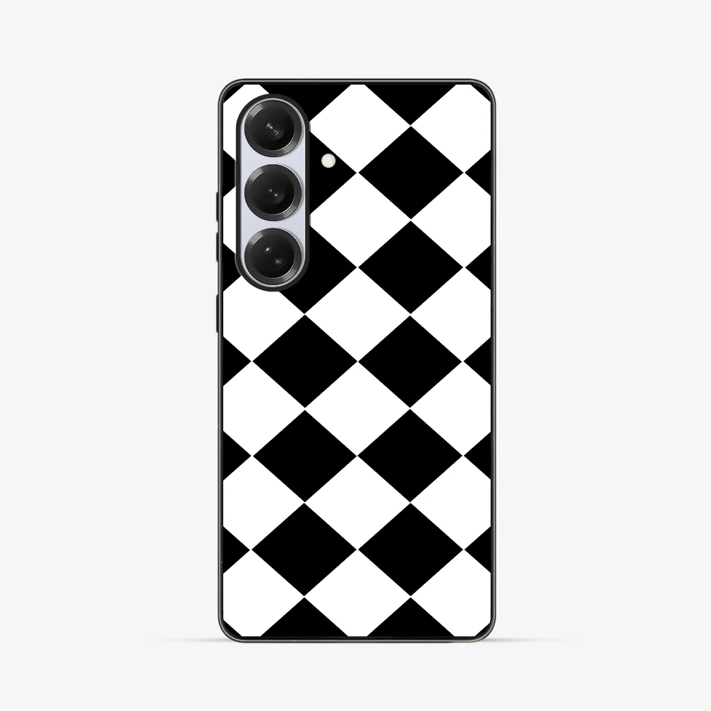 Black Checkered Samsung Phone Case