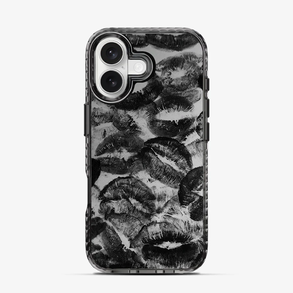 Black Lips Pattern iPhone 17 Case - Image 4