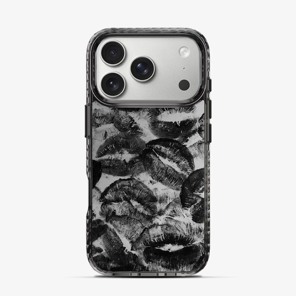 Black Lips Pattern iPhone 17 Pro Max Case - Image 4