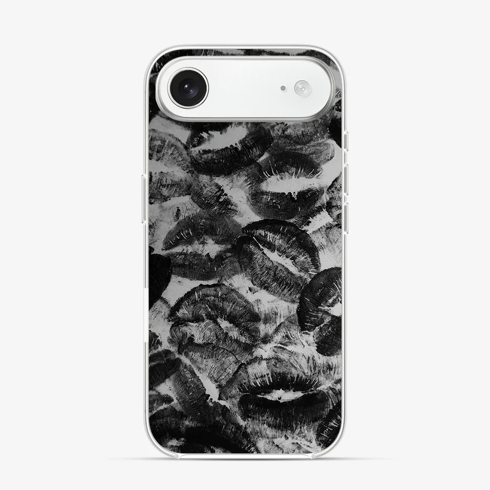 Black Lips Pattern iPhone Air Case - Image 2