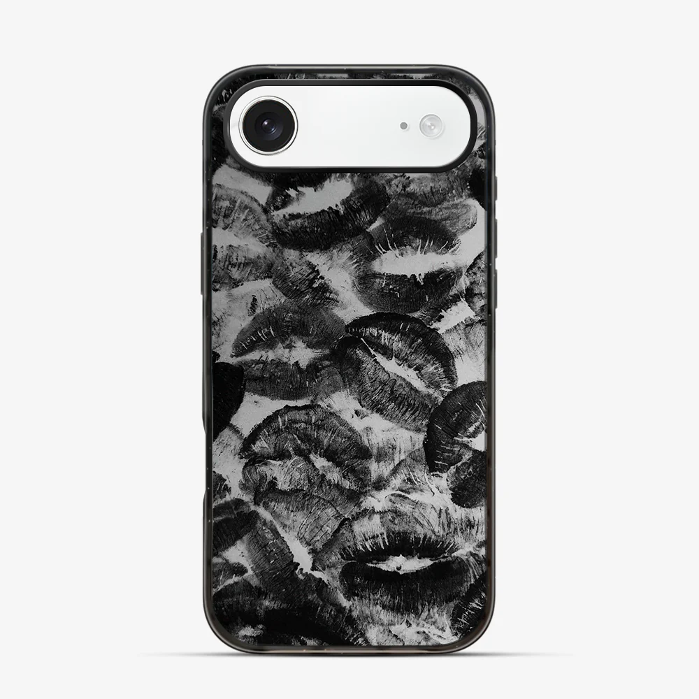 Black Lips Pattern iPhone Air Case - Image 3