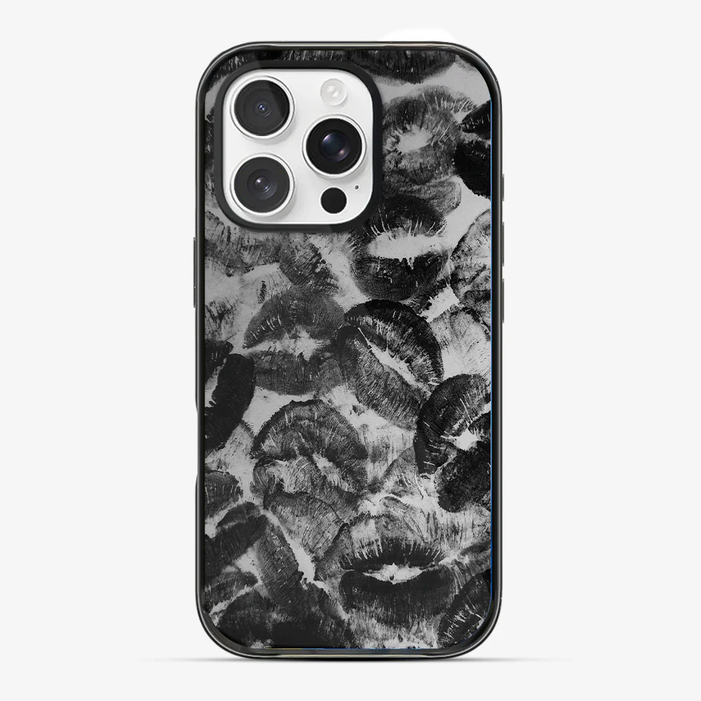Black Lips Pattern Phone Case - Image 4