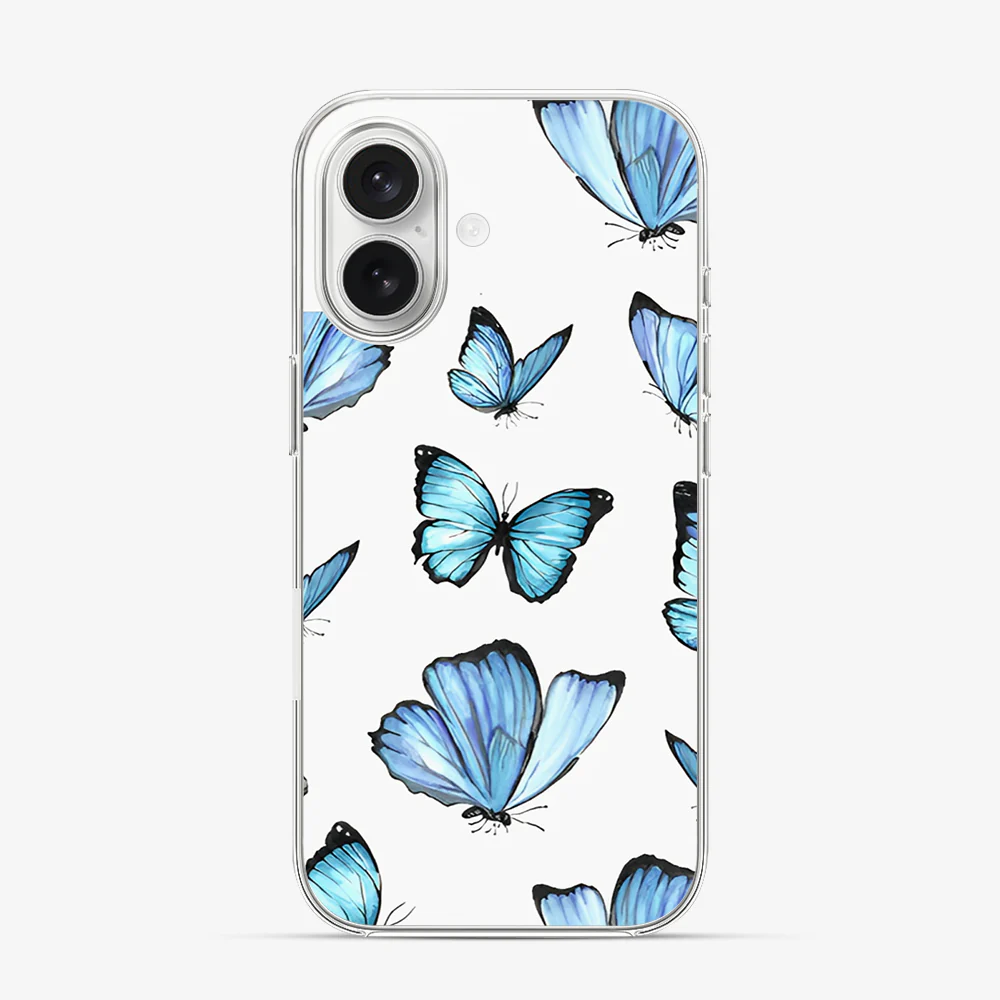 Blue Butterfly iPhone 17 Case - Image 2