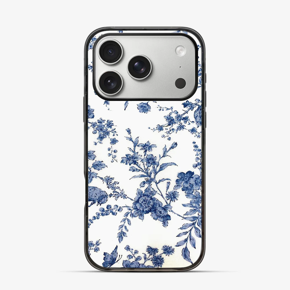 Blue Flowers iPhone 17 Pro Case - Image 3