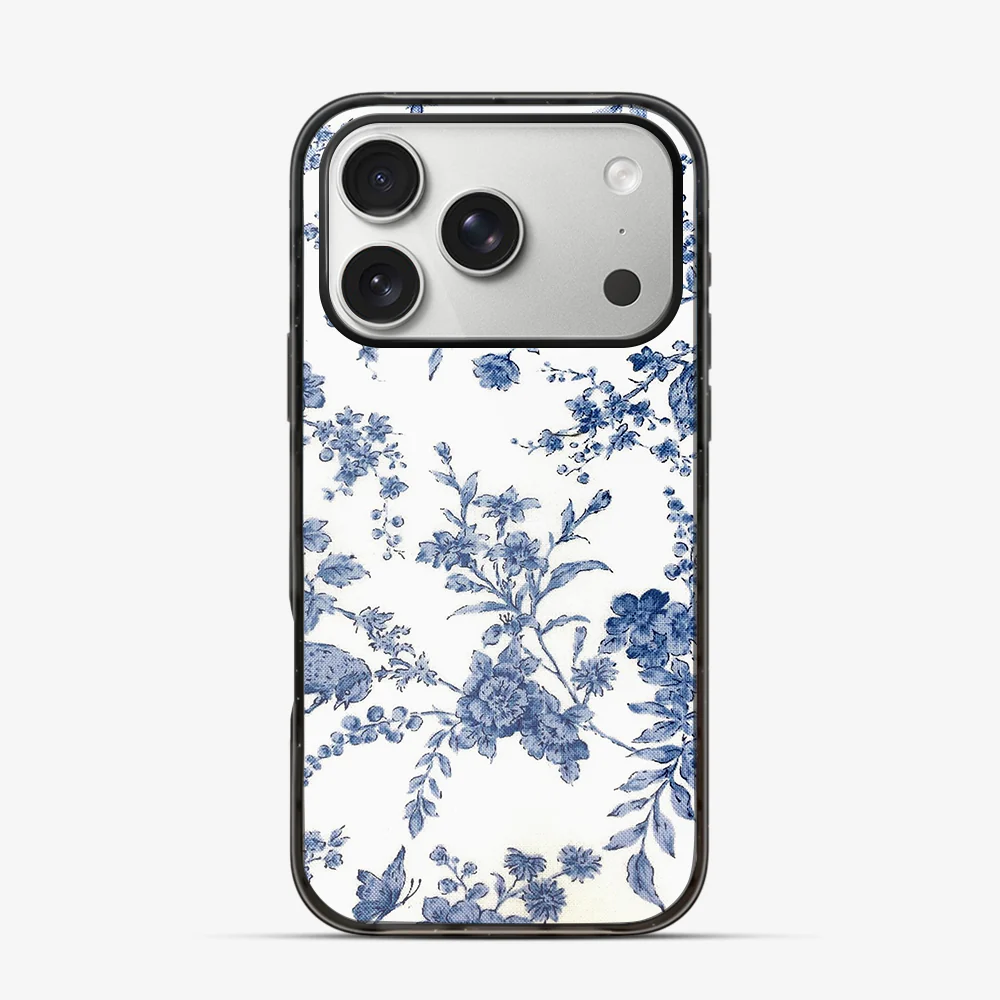 Blue Flowers iPhone 17 Pro Case - Image 5