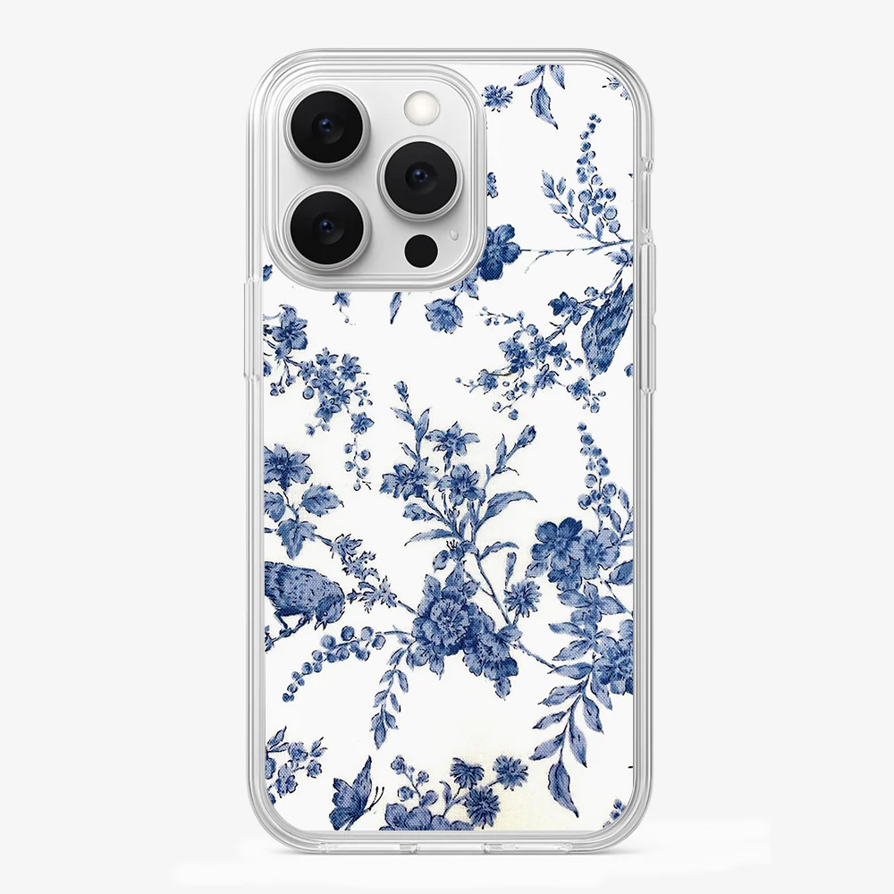 Blue Flowers Phone Case - Image 2
