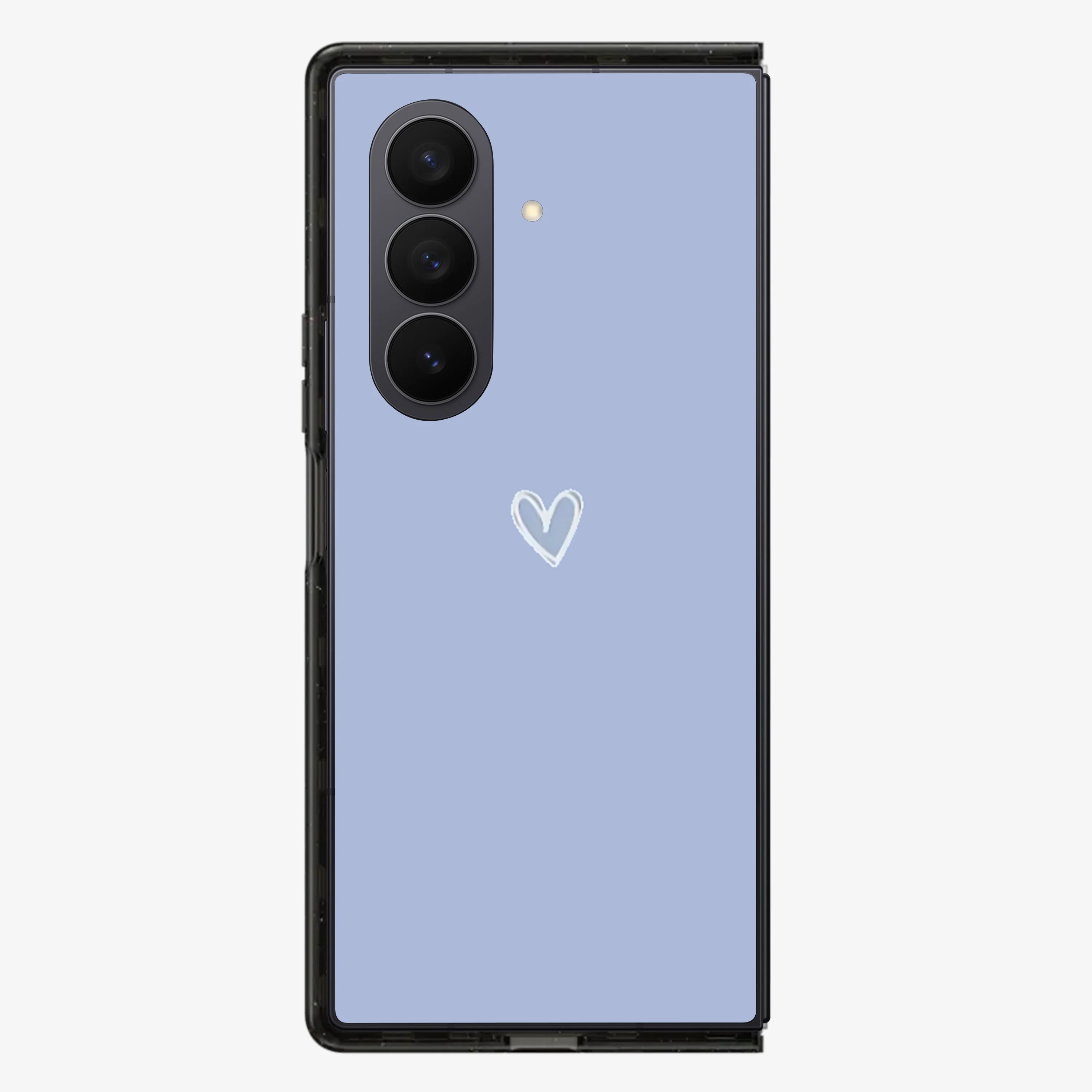 Blue Heart  Samsung Z Fold Phone Case - Image 2