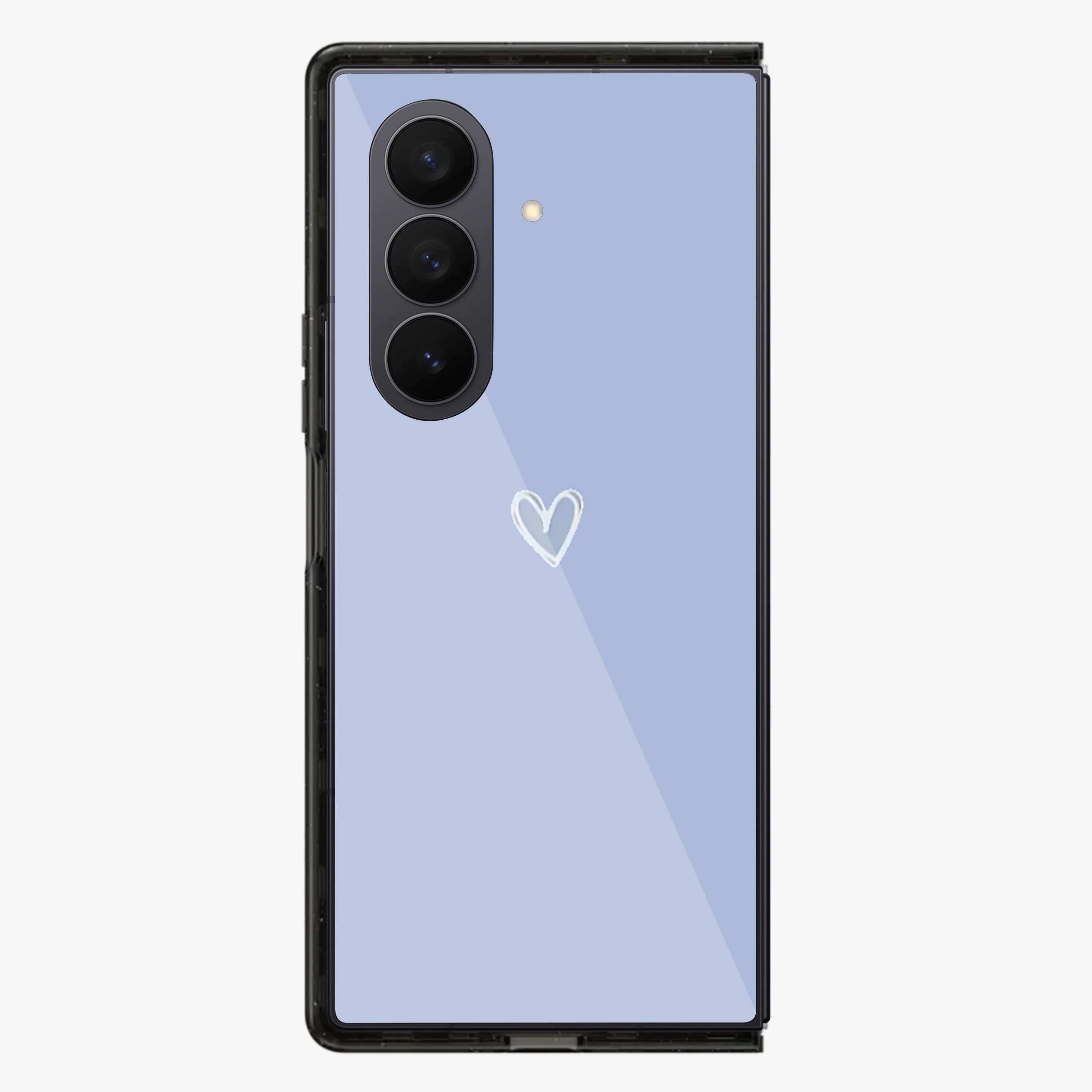 Blue Heart  Samsung Z Fold Phone Case - Image 3