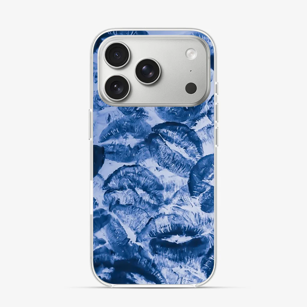 Blue Lips Pattern iPhone 17 Pro Case - Image 2