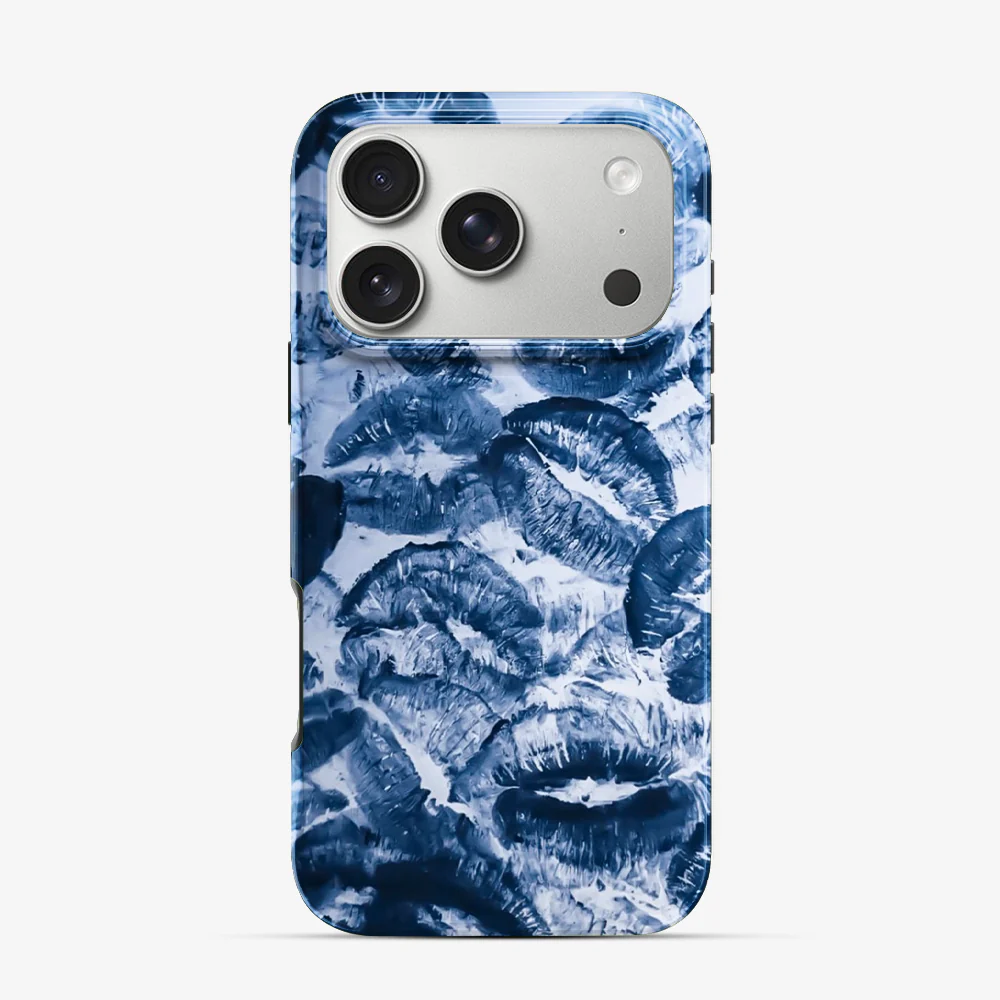 Blue Lips Pattern iPhone 17 Pro Max Case