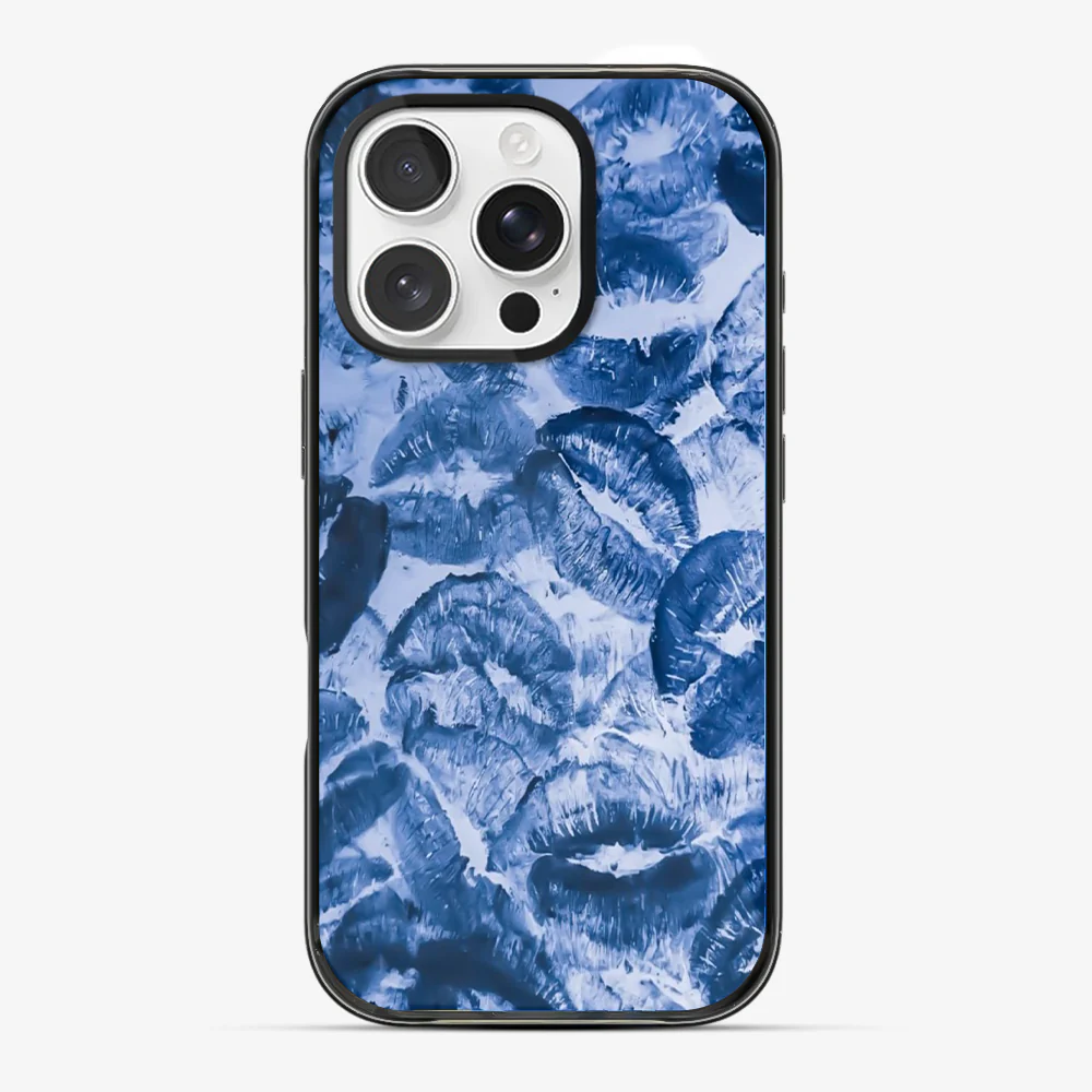 Blue Lips Pattern Phone Case - Image 4