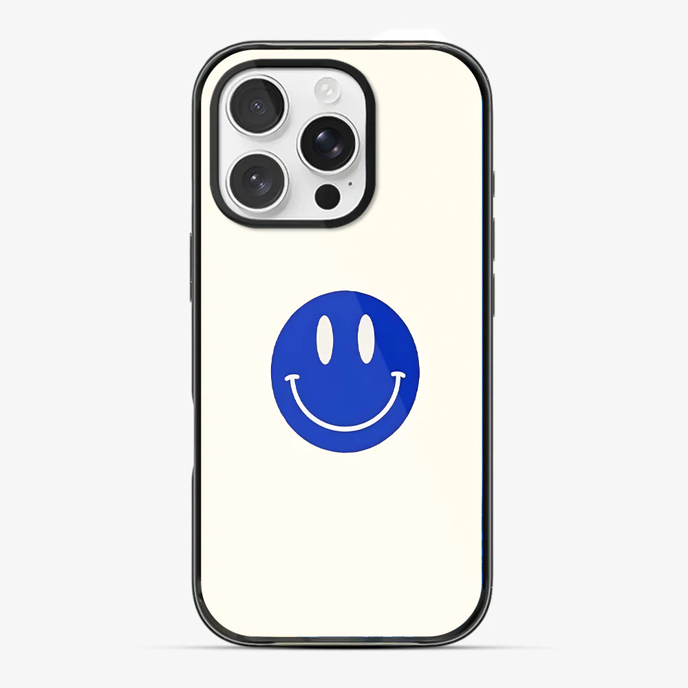 Blue Smiley Phone Case - Image 4