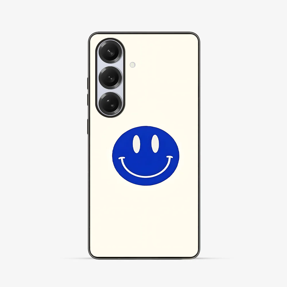 Blue Smiley Samsung Phone Case