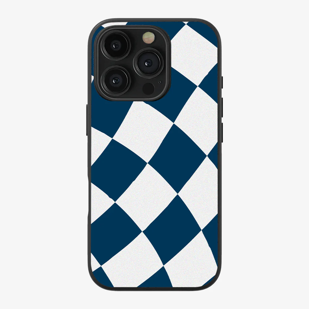 Blue & White Checkered Phone Case