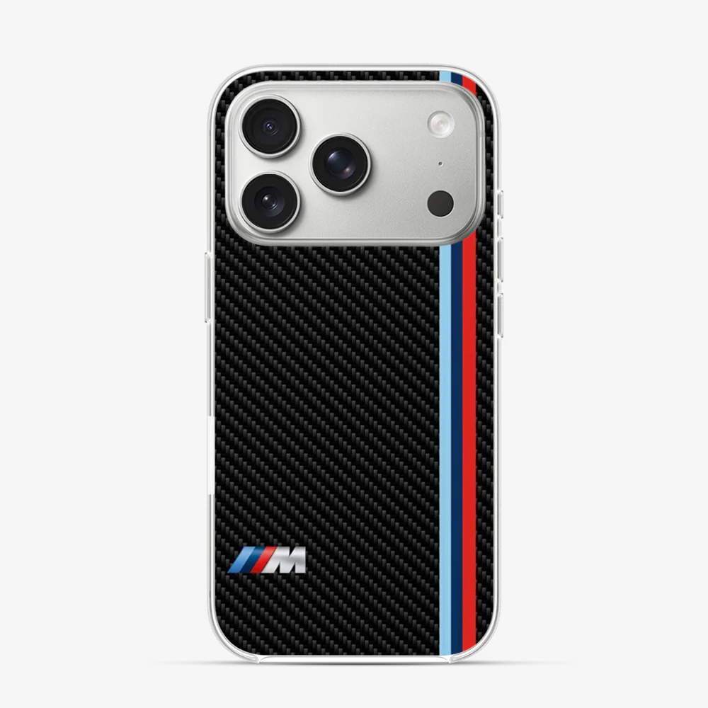 BMW Carbon Fibre | One iPhone 17 Pro Case - Image 2