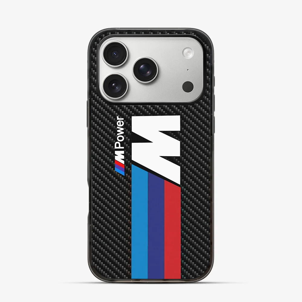 BMW M Power Carbon Fibre iPhone 17 Pro Case - Image 3