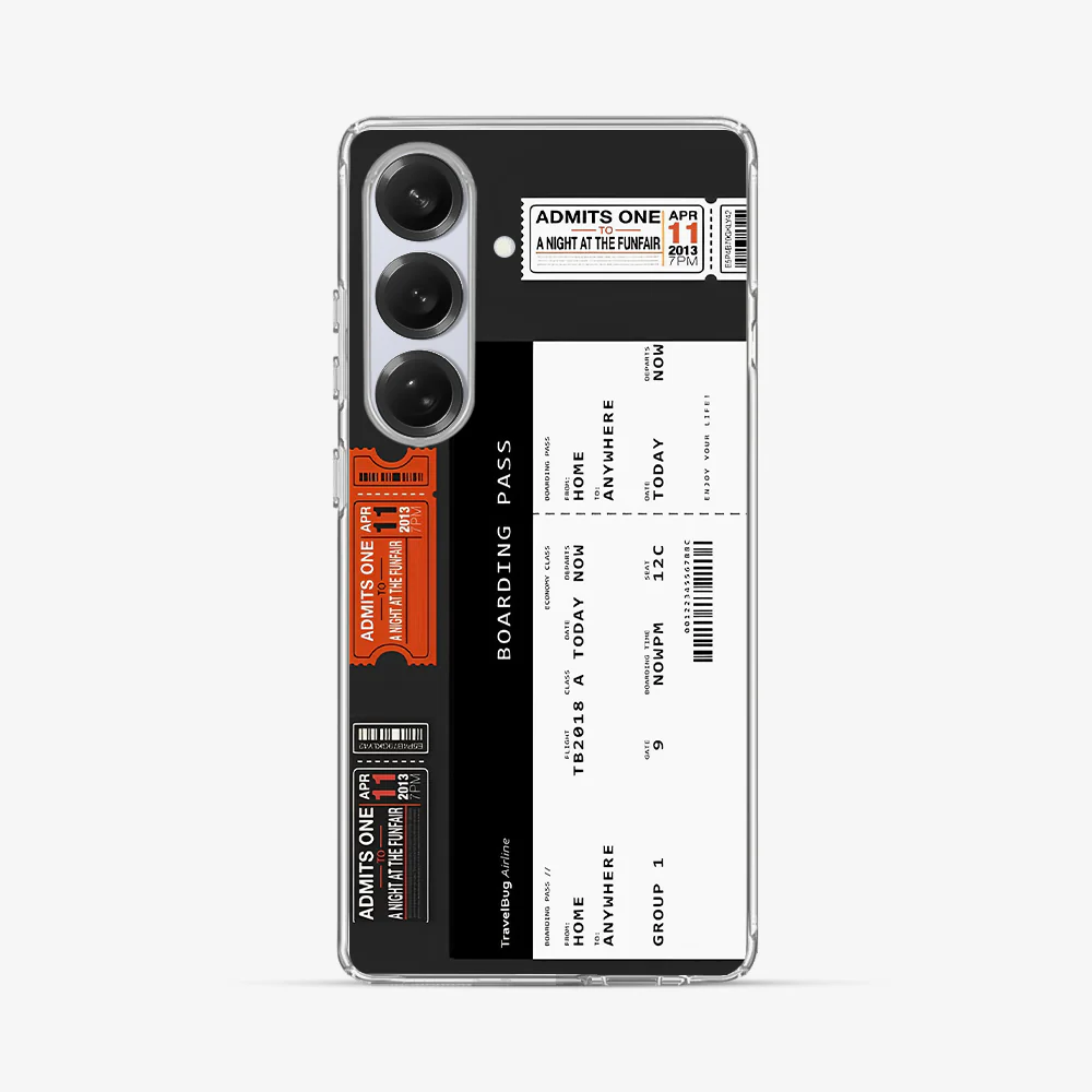 Boarding Pass Samsung Phone Case - Image 2