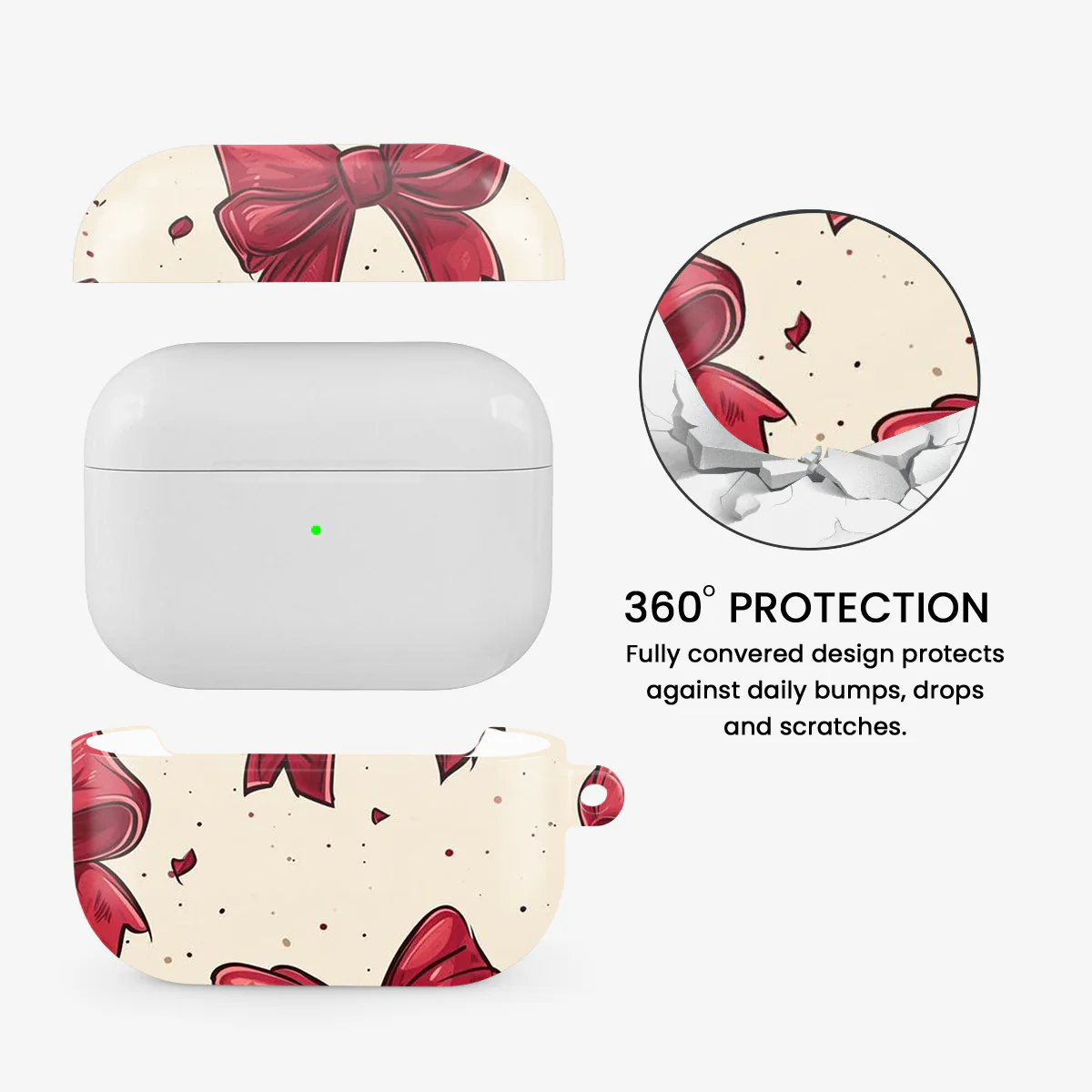 Bow And Heart Airpods Case - Image 2