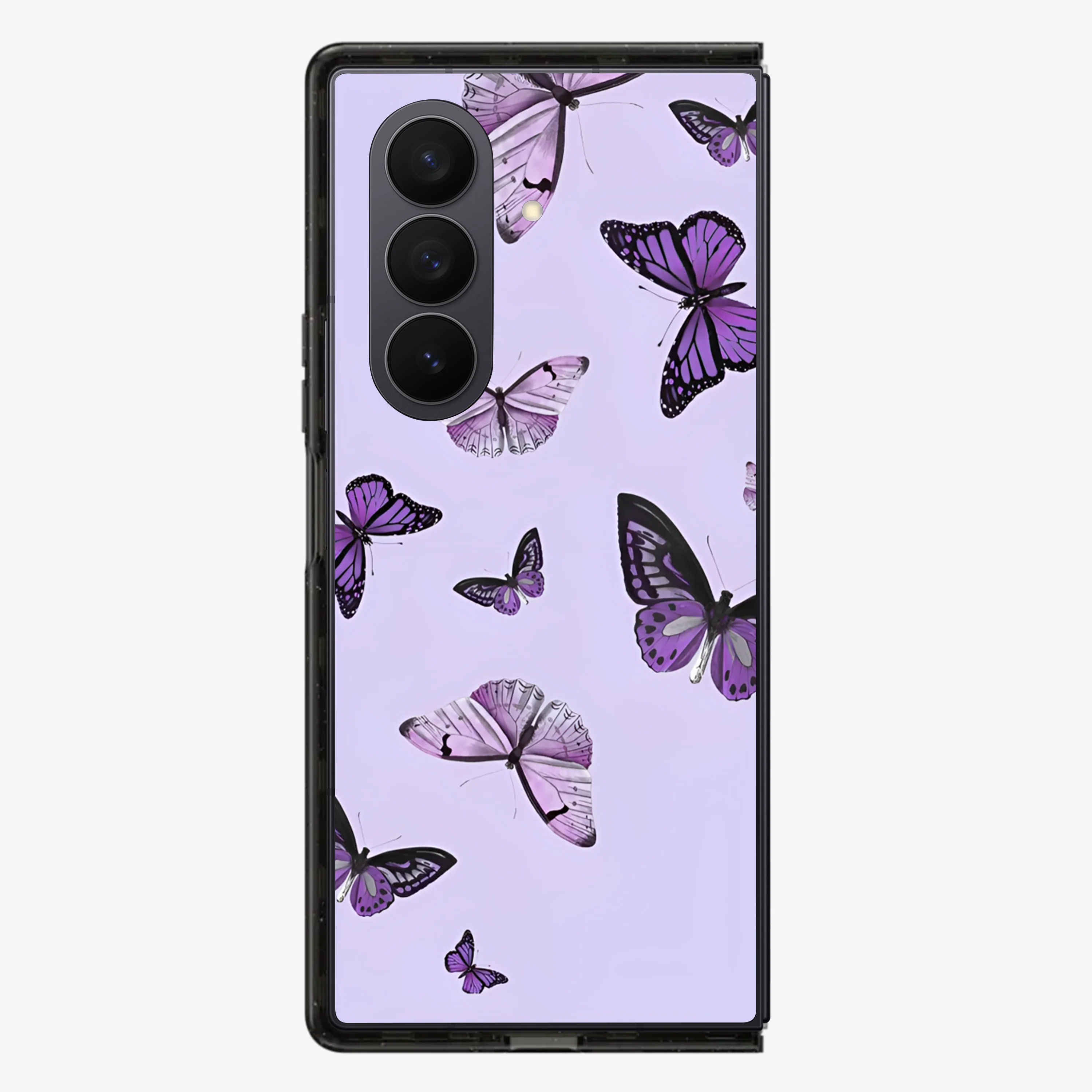 Butterfly | Purple Samsung Z Fold Phone Case - Image 2