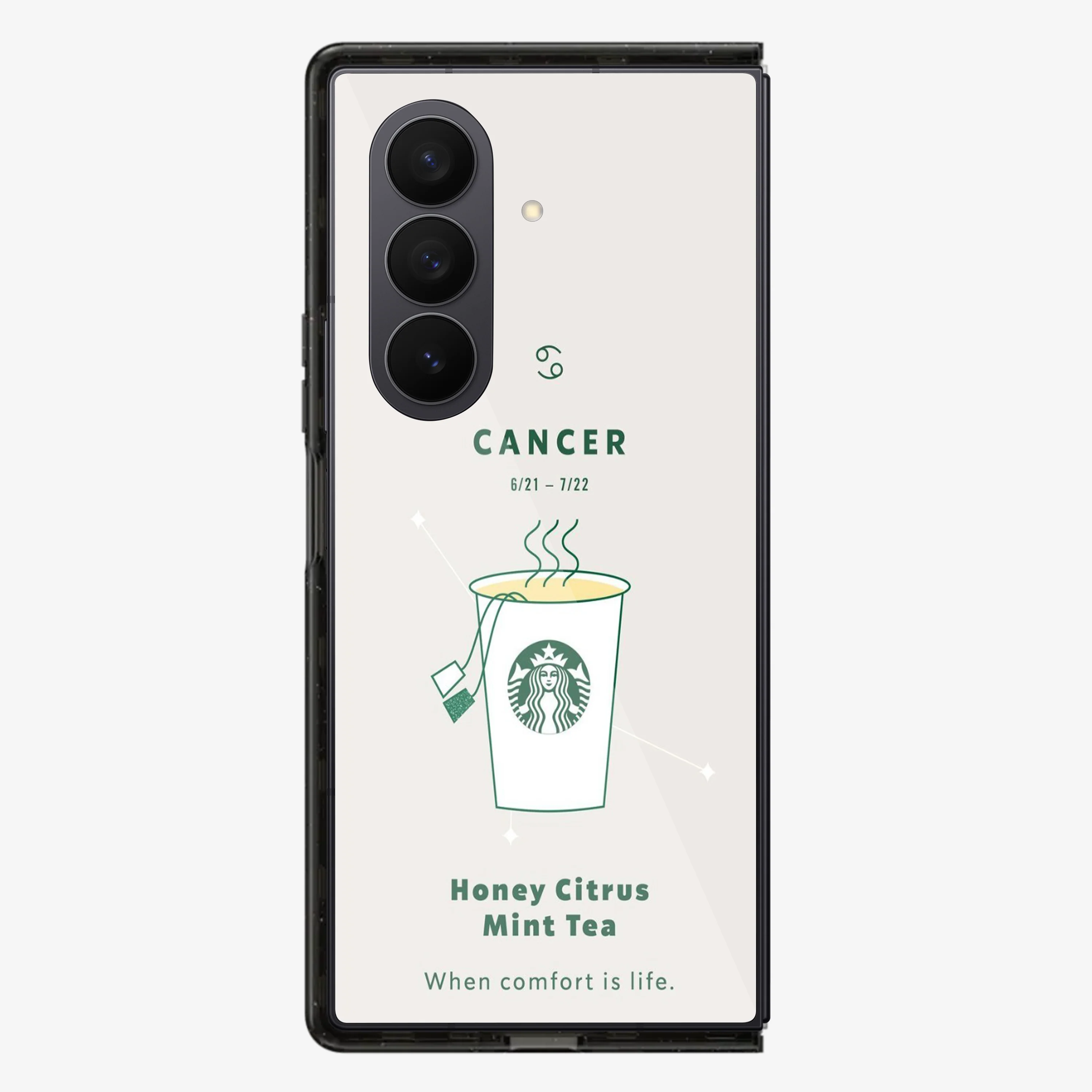 Cancer | Starbucks Samsung Z Fold Phone Case - Image 3