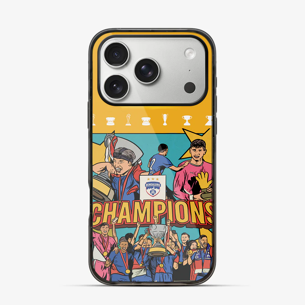 Champions | Two Bengaluru FC iPhone 17 Pro Max Case - Image 5