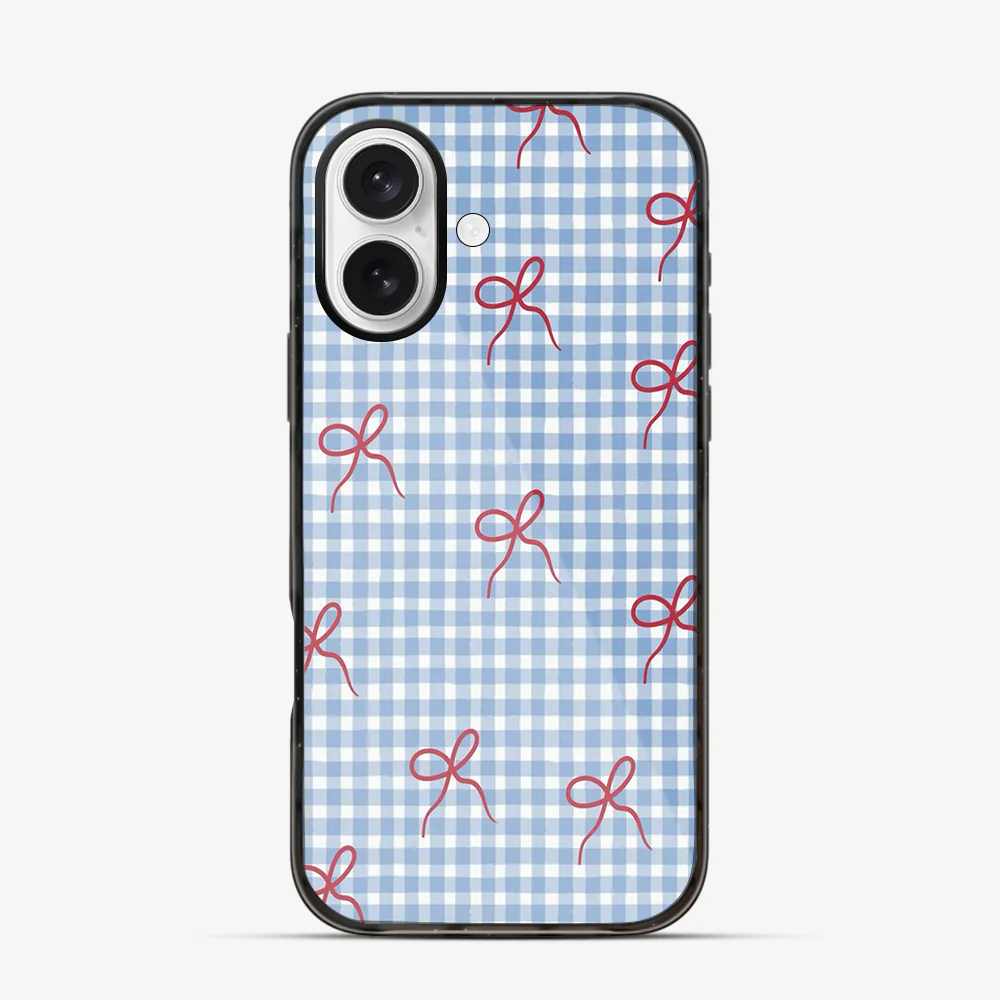 Checkered Bow iPhone 16 Case - Image 5