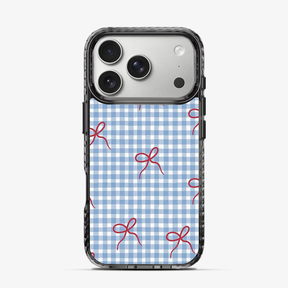 Checkered Bow iPhone 17 Pro Max Case - Image 4