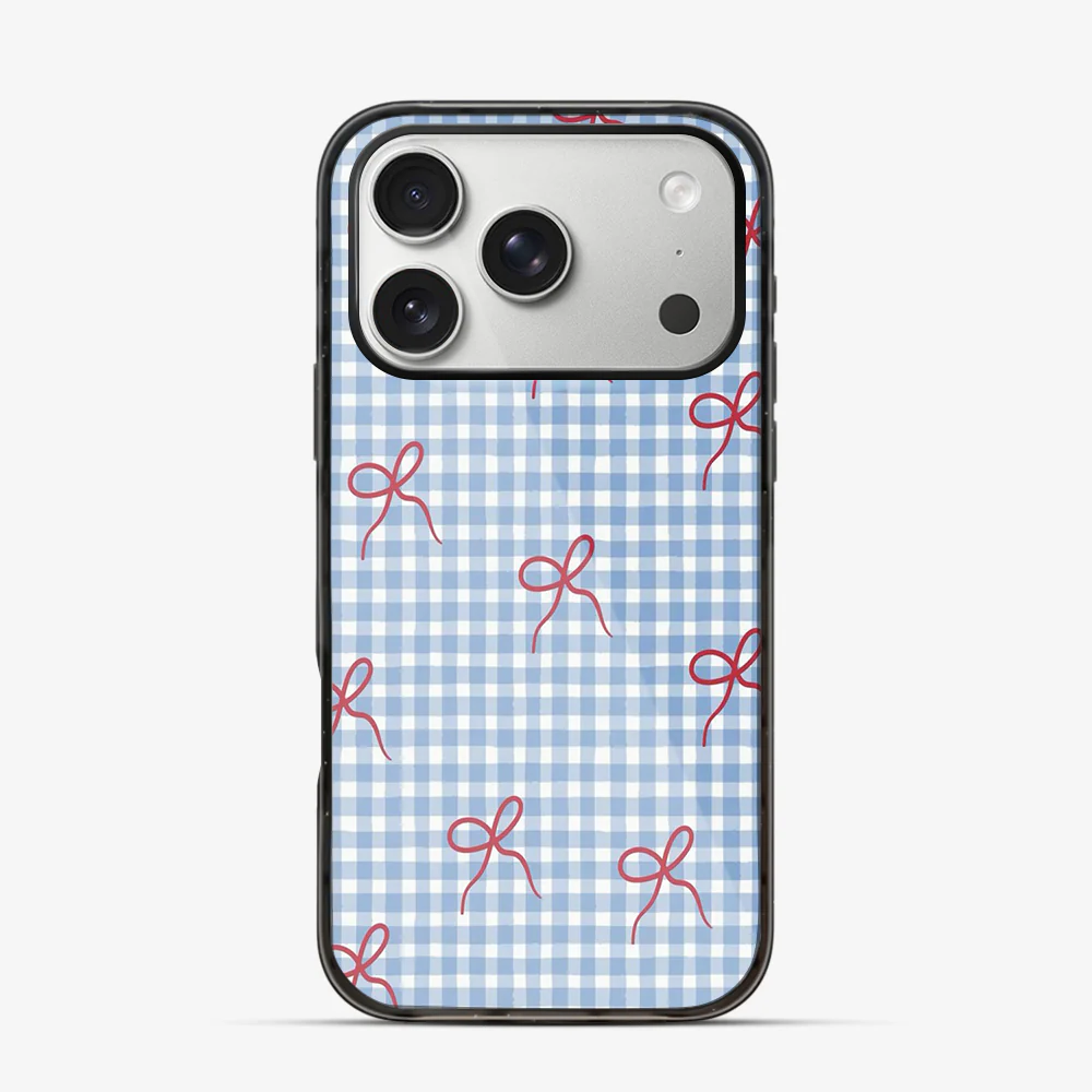 Checkered Bow iPhone 17 Pro Max Case - Image 5