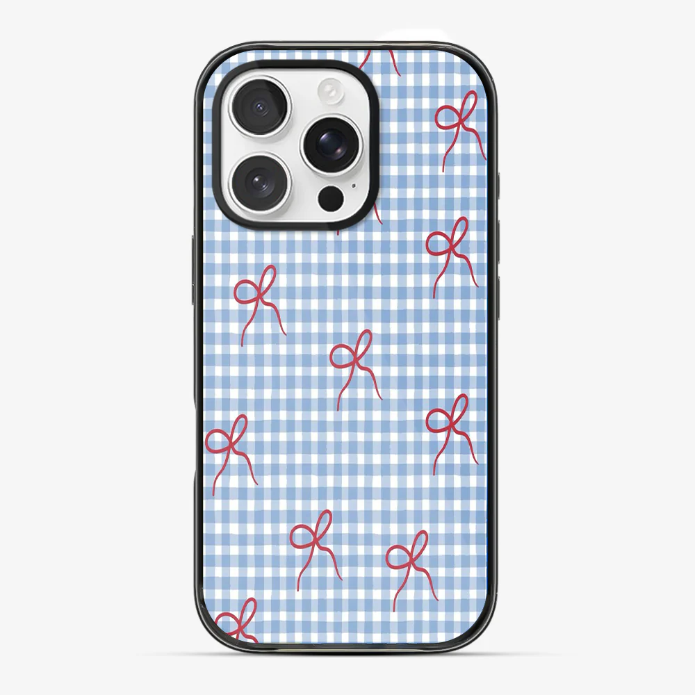 Checkered Bow Phone Case - Image 4