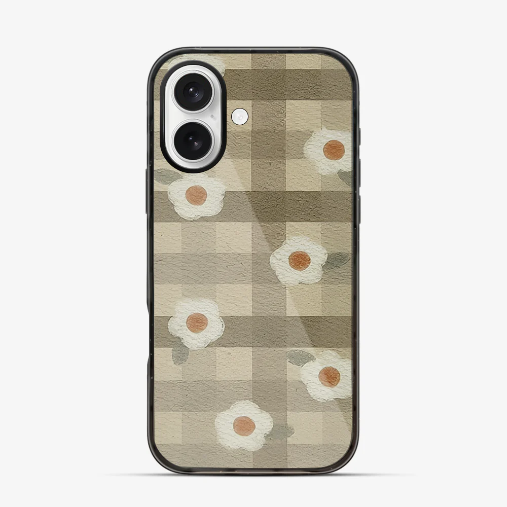 Checkered Flower iPhone 16 Case - Image 5