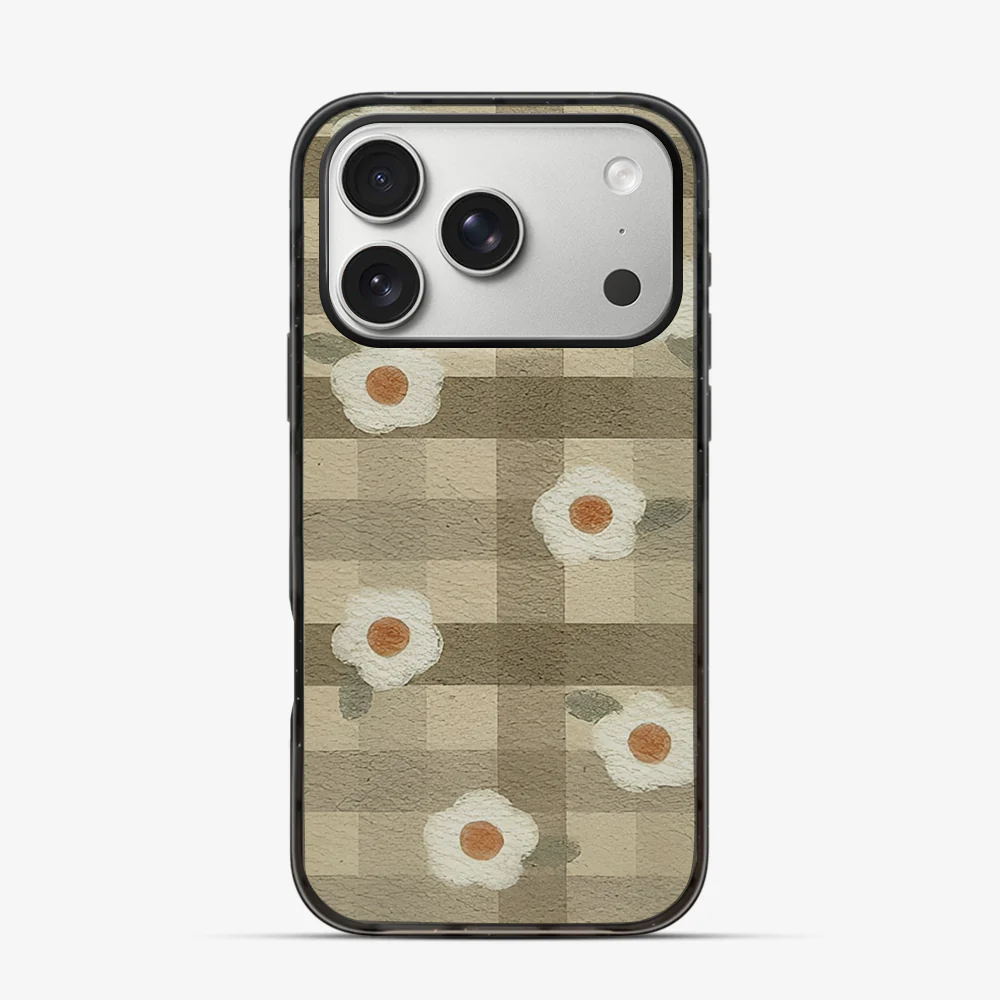 Checkered Flower iPhone 17 Pro Max Case - Image 3