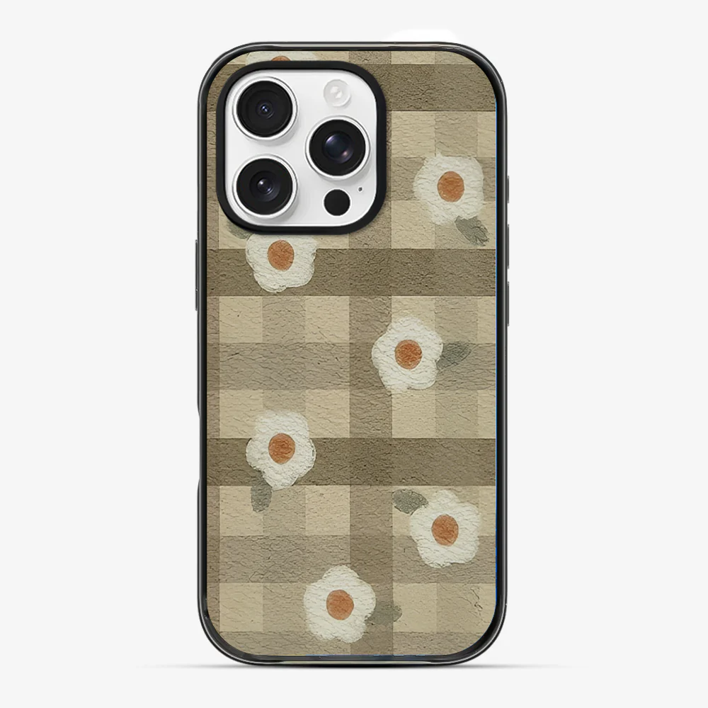 Checkered Flower Phone Case - Image 3