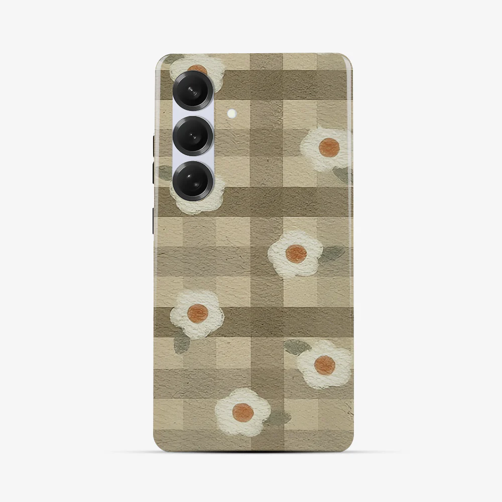 Checkered Flower Samsung Phone Case - Image 4